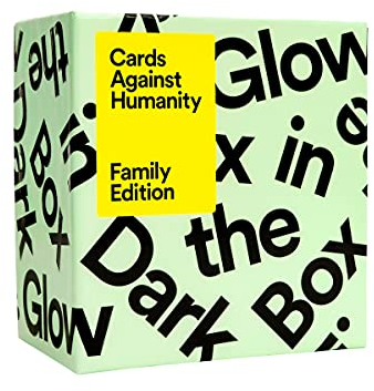 Cards Against Humanity Family Edition: Im Dunkeln leuchtende Box • Erweiterung mit 300 Karten