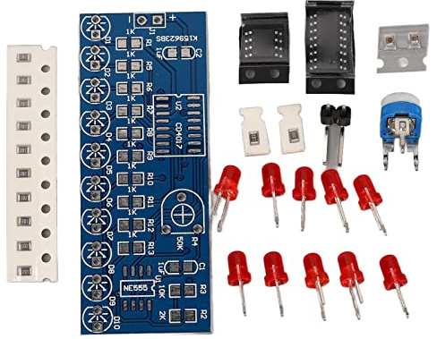 Electronic Circuit Board DIY Led Kit Circuit Soldering Kit Water Flowing Light Led Module Driver Lamp DIY Kit Electronic Circuit Board Ne555 cd4017 DIY Led Kit