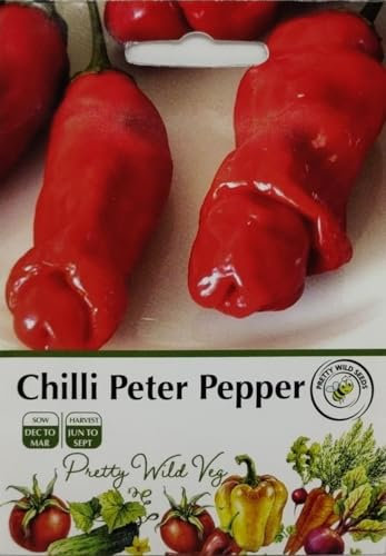 Chilli Peter Pepper Seeds in Pictorial Packet - 10 Seeds