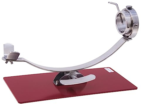 PEGANE Support à Jambon Rotatif en Acier Inoxydable Coloris Rouge - Longueur 50 x Profondeur 24.5 x Hauteur 0.6 cm