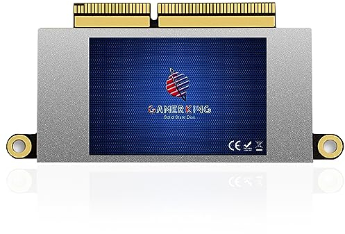 GAMERKING 512GB NVMe SSD Festplatte für MacBook Pro Retina 13 A1708 2016 2017 Non-Touch Bar, PCIe Gen3x4, Hochleistungs Ersatz M.2 SSD für Upgrade Geschwindigkeit & Speicher (Original Schnittstelle)