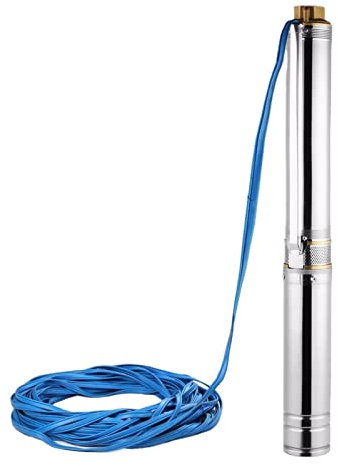 PIGENE Adjustable Small submersible pump 1/2HP Deep Well Submersible Pump 0.5HP 4 Stainless Steel Sump 150ft