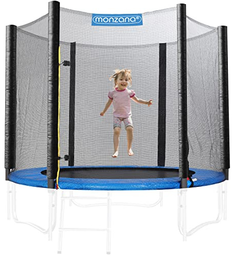Monzana® Filet Trampoline Sécurité Ø244cm 6 Barres Résistant UV Filet de Protection Filet extérieur résistant