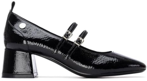 XTI Damen 144255 Ballerinas, Schwarz, 38 EU