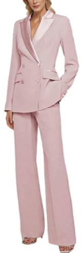 Botong Doppio Petto Donne Vestito 2 PC Business Pantaloni Abiti Vestito Elegante Casual Smoking Formale