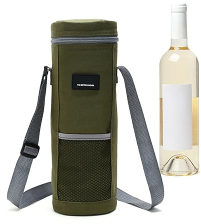 DAWCBVJQ 2L Borsa Termica Per Bottiglie Oxford Borsa Per Vino 32x12 Cm Borsas Termica Porta Bottiglie Sacchetto Regalo Bottiglia Portabevande Con Manico,Portabottiglies Pieghevole, Borsas Per Liquo