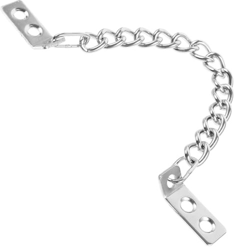 jojofuny Cadena de Seguridad para Puerta de Metal con Diseño Antirrobo Cadena Resistente para Puerta Principal Vitrinas y Armarios Fácil Instalación y Uso Práctico
