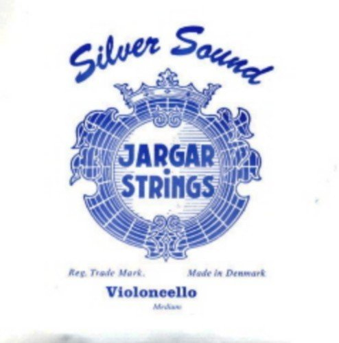 CUERDA VIOLONCELLO - Jargar (Blå) (Silver) 4:e Medium Cello 4/4 (C) Do (En enhet)