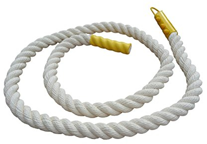 NiroSport Klettertau 2,50 m mit Befestigungselement Kletterseil aus 100% Baumwolle 30mm Durchmesser
