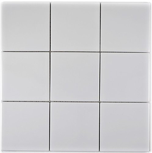 Carreaux de mosaïque en céramique blanc brillant