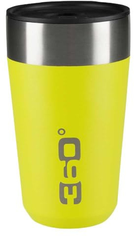 360 DEGREES Isolierte Tasse Large, Erwachsene Unisex, Limette, Einheitsgröße