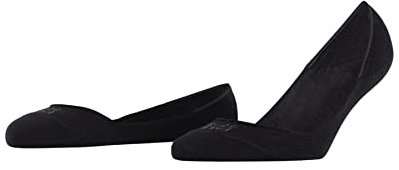 FALKE Damen Füßlinge Invisible Step Medium Cut Box W In Baumwolle unsichtbar einfarbig 1 Paar, Schwarz Black 3000, 39-40