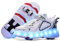 YongerYong Schuhe mit Rollen für Mädchen Jungen, Rollschuhe-Sneaker mit 4 Rollen für Kinder, Verstellbar Straßen-Schuhen zu Rollschuh mit LED Blinkend