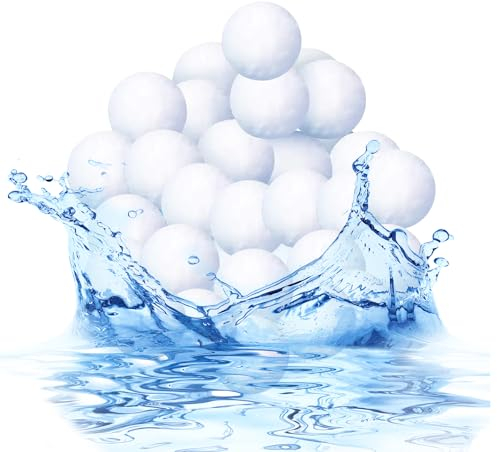 UAMLVCN Bolas de filtro, 200 g, bolas de filtro para piscina, reemplazar 8 kg de arena de filtro, bolas de filtro reutilizables para piscinas, bolas de filtro para instalaciones de filtro de arena,