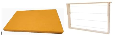 Generisch 10 Rähmchen Deutsches Normalmaß - DN - inkl. 10 Stück Mittelwände Wachs - Imkerei - Bienenbedarf - Imkerbedarf - Bienen