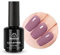 Beetles Nude Gel Nagellack- 1Pcs 0.5 Unzen 15 ml Grau Lila Rauchiges Lila Gel Polish zum Einweichen UV LED Nagellampe Maniküre Heimwerken Solides Gellack Nageldesign DIY Geschenke für Frauen
