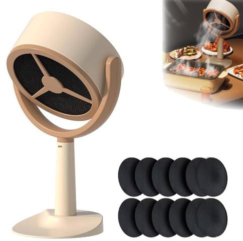 BBASILIYSD Purificateur d'air Smoke Away avec 12 filtres en coton, ventilateur puissant pour la fumée, purificateur d'air portable pour fumeurs, Purificateur d'air Smokeaway, ventilateur, pour la