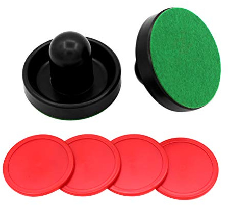 Ausla Air Hockey Paddles, ABS med Hög Slagmotståndskraft, Bekvämt Grepp för Familjeunderhållning, Lämpligt för de Flesta Standardbord