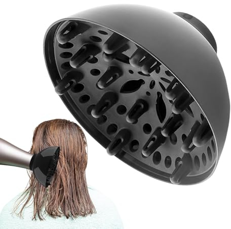 Universal Hair Diffuser, Diffuser Hair Dryer For Curly Hairs, Adjustable HairDryer Diffusers, Diffusers Attachment For Hairdryer For 1.4 To 2.6, Professional Styling Tool For Curly Or Wavy Hairs