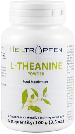 L-Teanin | 100% Rent Pulver | Naturell | Enskild Ingrediens | Kapselfri | Kosttillskott