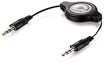 adaptare 10016 aufrollbares Klinkenkabel (3,5mm Klinkenstecker, 0,8m) mit integrierter Spule