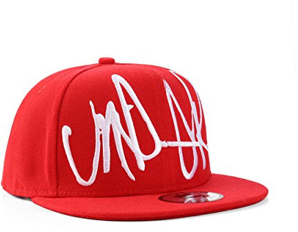 Underground Kulture Troublesome Hat Red and White Adjustable Snapback Baseball Cap