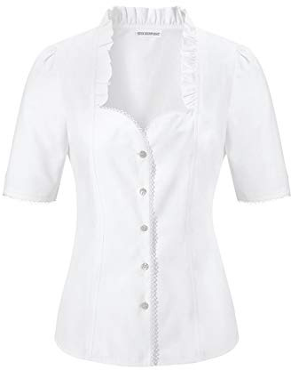 Stockerpoint Trachtenbluse Clarissa Weiss, 38