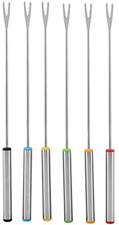 Mxtech Chocolate Dipping Fork Fondu Fork Set, Stainless Steel Fondue Forks, Fondue Sticks Fondue Forks, for Chocolate Fountain for Cheese Fondue