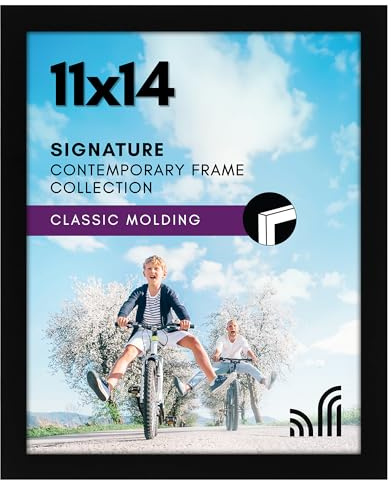Americanflat 11x14 Picture Frame - Engineered Wood - Black