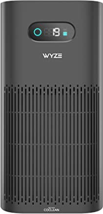 Wyze Air Purifier with Wildfire Filter (Special), for Living Room, Kitchen, HEPA 13, 21db Quiet, with Sleep Mode, Air Cleaner for Smoke, Pollen, Dander, Hair, 550 sq ft, Smart WiFi Alexa Google, Black