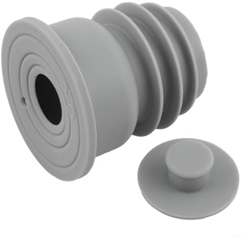 Sello de tubería de lavadora, anillo de sellado de tubería de drenaje de agua, tubo de sellado desodorante para lavadora, desagües de fregadero gris (L)