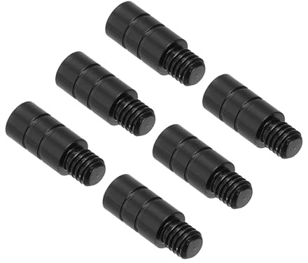 PATIKIL Pesi per Freccette da 2g, 6 Pezzi in Ottone Aggiungi Accentuatore 2Ba Filettatura per Accessori di Contrappeso per Freccette, Nero
