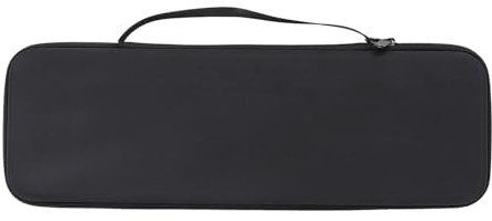 SUNGOOYUE Custodia Rigida per Tastiera in Nylon EVA Antiurto per Tastiera da Gioco Meccanica MX Keys S, Borsa da Trasporto 17,9x6,3x1,8 Pollici con Fodera Morbida e Cinghia da Polso per