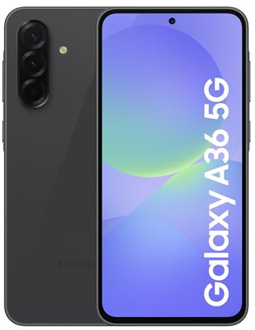 Samsung Galaxy A36 5G Smartphone, Awesome Intelligence, 8GB RAM, 256GB Storage, 50MP Camera, Awesome Black, 3 Year Samsung Extended Warranty (UK Version)