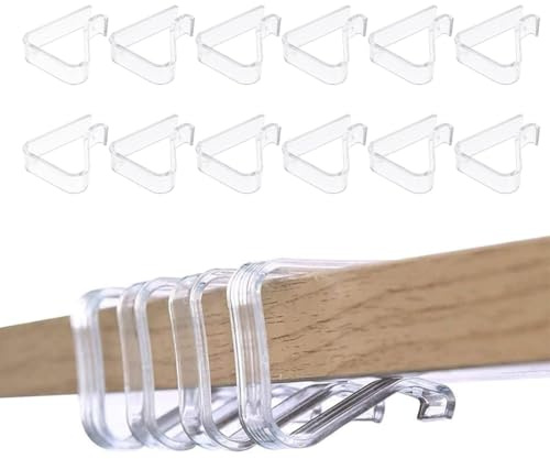 AEIOPRS Juego de 12 Piezas Pinzas para Manteles de Mesa Exterior Adecuado para manteles de 1.7-3.5 cm de grosor, ideal para Navidad, fiestas, bodas de interior/exterior