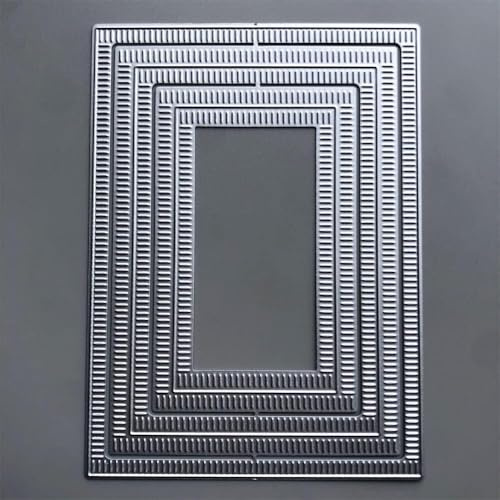Rectangle Border Die Cut for Card Making, Scrapbooking Die-Cuts, Metal Cutting Dies Congratulations Die Cuts Embossing Stencils Template for DIY Scrap-Booking Decor Birthday Wedding Blessing Card