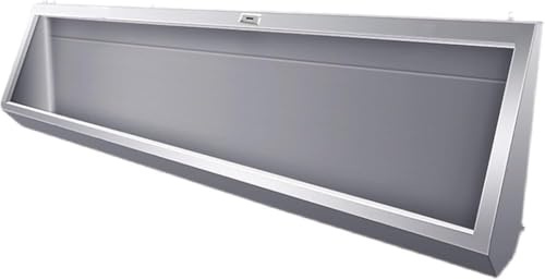 Urinal zur Wandmontage aus Edelstahl mit Abflussrohr, perfekt für den gewerblichen Einsatz in Schulen und öffentlichen Räumen, leicht zu reinigen