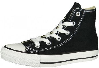 Converse Mixte enfant Youths Chuck Taylor All Star Hi Baskets, Noir, 35 EU