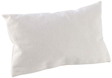 Eliga Sauna-Nackenkissen mit Bezug aus Frottee, Weiß, 30 x 20 cm, 8658