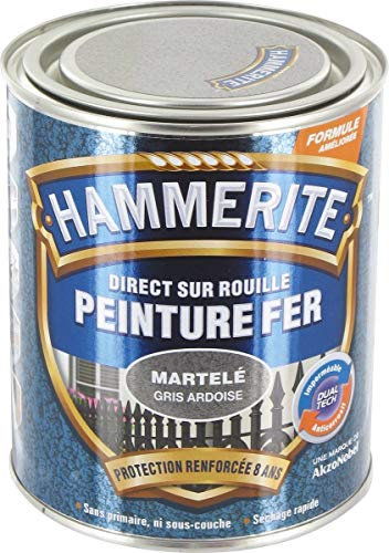 Hammerite hierro Martele 0.25l gris Argen