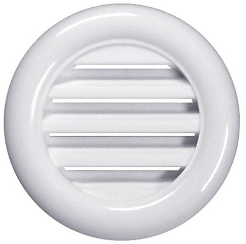 2x Lüftungsgitter Ø 40 mm rund weiß Insektennetz Abluftgitter Zuluft Abluft Gitter Lüftung Tür Türgitter T71w