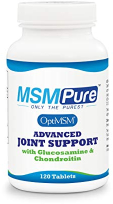 KALA HEALTH MSMPure Advanced Joint Support Tablets – Glucosamine, Chondroitin, OptiMSM, Ester-C & Manganese for Joint Health, Flexibility & Mobility – Vegetarian-Sourced Glucosamine, 120 Count