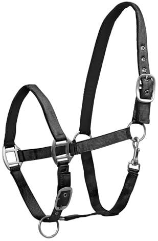 WALDHAUSEN Halfter SATIN, schwarz, Warmblut