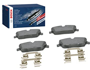 Bosch BP1030 - Plaquettes de Frein Avant pour Voiture - Qualité Bosch - Réduction du Bruit et de la Poussière - Certifié ECE-R90 - Sans Cuivre - Jeu de 4 Plaquettes - Avec Accessoires