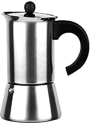 IBILI Indubasic espressomaskin, rostfritt stål, lämplig för induktion, 6 koppar, 280 ml