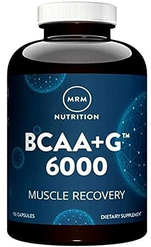 MRM Nutrition BCAA+ Muscle Recovery 6000 mg - for Women and Men - 6g of Amino Acids per Serving, Recovery Supplement Complex with L-Glutamine, Vegan, Gluten-Free - 25 Servings