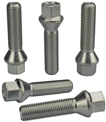 20 Tornillos de Rueda Pernos de Rueda M12x1, 5 Schaftlaenge: 28mm Cono 60° Unión Cono SW17