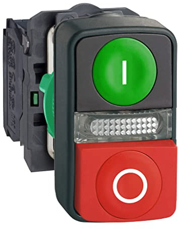 PULS LUM DOBLE VE/RO SAL LED 24V 1NA+1NC