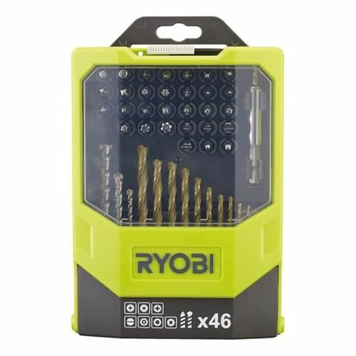 Ryobi RAK46MIX Mixed Drilling and Driving Bit Set, 46 Piece