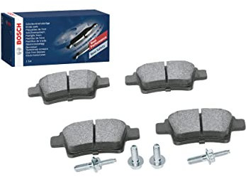 Bosch BP1110 - Pastiglie Freni Auto, Asse Posteriore - Qualità Bosch - Riduzione del Rumore e della Polvere - Certificazione ECE-R90 - Senza Rame - 1 Confezione da 4 Pastiglie - Con Accessori